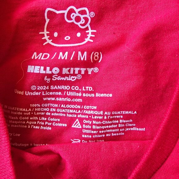 NWT Hello Kitty Pink Rhinestone Tee (Sz M) - Picture 3 of 3